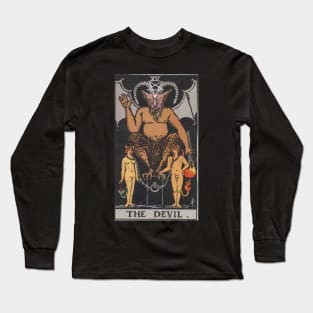 The Devil - Tarot Card Long Sleeve T-Shirt